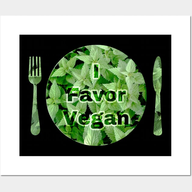 I Support Vegan Wall Art by OksBPrint